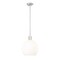 Z-Lite Margo 1 Light Pendant, Brushed Nickel & White 7500P14-BN - alternate 8